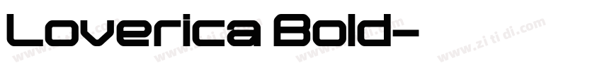 Loverica Bold字体转换
